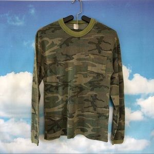 *sold* Vintage camo mesh shirt